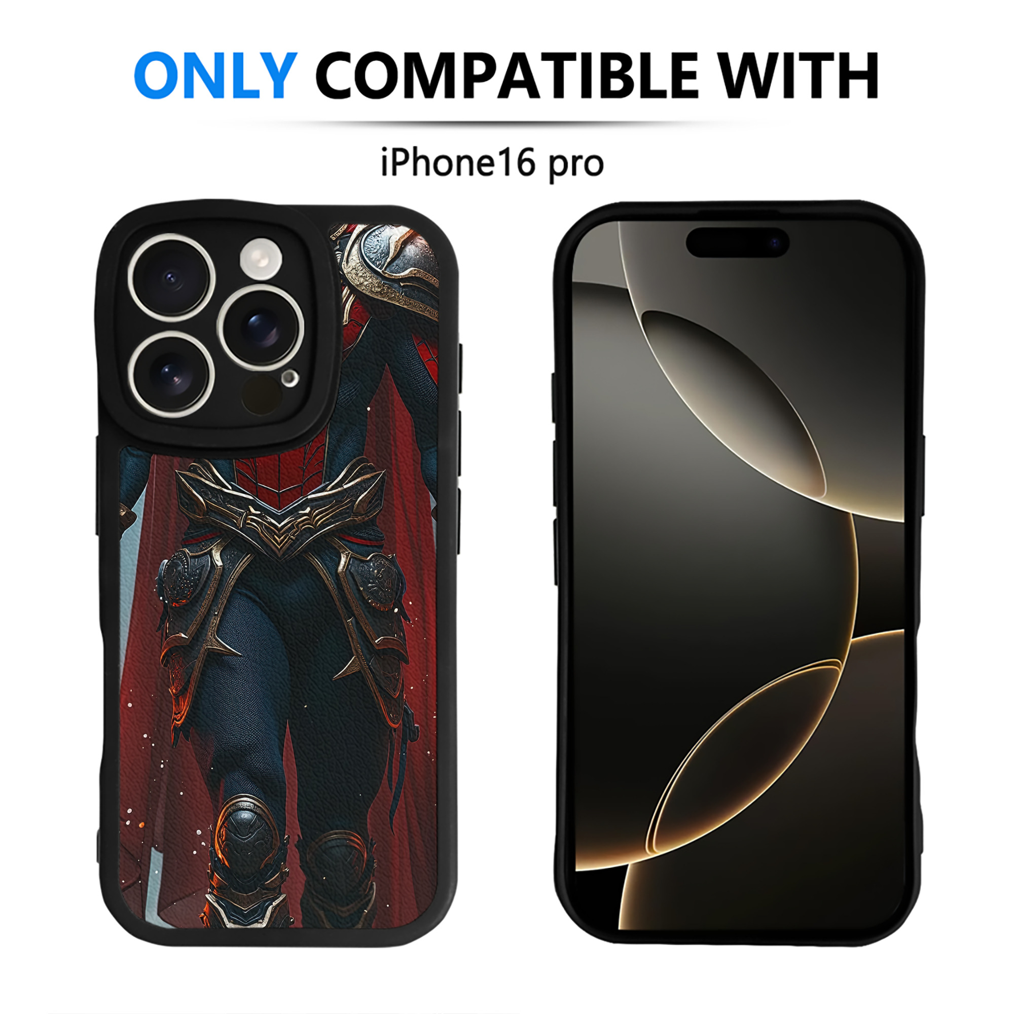 Spider Man スパイダーマン 【iPhone 16シリーズ対応】シリコンスマホケース（レザー調） 材質：シリコン